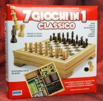 [355] 40�Premio:Scacchiera in legno, 7 giochi in uno